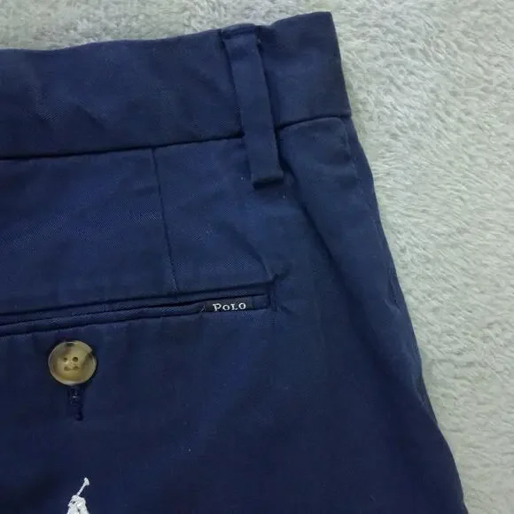 Mens polo ralph lauren Shorts Navy Classic Fit All over print sz 31 - Picture 4 of 8